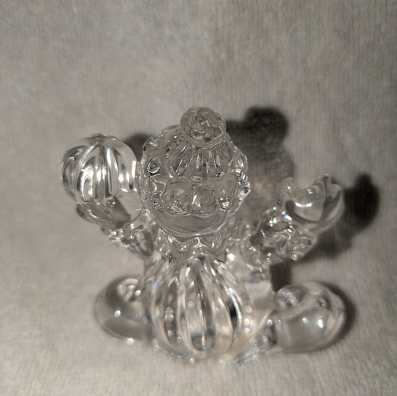 Clear Glass Clown Figurine - Picture 3 of 5